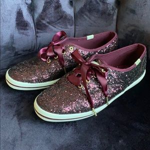 Kate Spade/Keds Deep Cherry Sneakers